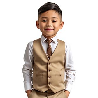 Boy's Tailored-Fit Suit Separates Vest Only, Toddler Boys
