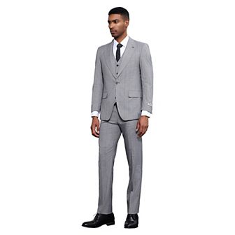 Stacy Adams 3 pc Windowpane Suit Set