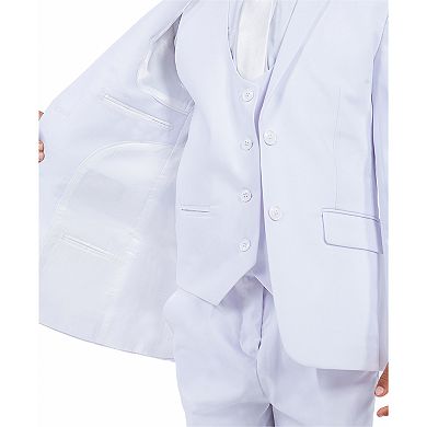 Solid 5pc Suit Set w/ Dress Shirt and Tie, Toddler Boys (2T-3T)