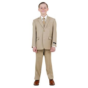Solid 5 pc Suit Set w/ Dress Shirt and Tie, Toddler Boys (2T-3T)