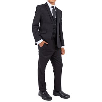 Solid 5 pc Suit Set w/ Dress Shirt and Tie, Toddler Boys (2T-3T)