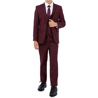Solid 5 pc Suit Set w/ Dress Shirt and Tie, Toddler Boys (2T-3T)