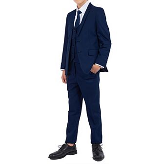 Solid 5 pc Suit Set w/ Dress Shirt and Tie, Toddler Boys (2T-3T)
