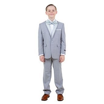 Tuxedo 4 pc Suit Set w/ Dress Shirt & Bowtie, Toddler Boys (2T-3T)