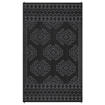 Garvee Boho Outdoor Area Rug Plastic Reversible Rug for Balcony Patio Beach Camping