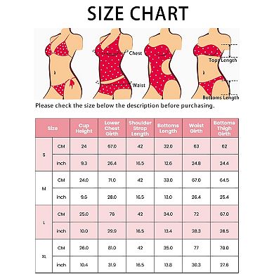 2 Sets Women's High Waisted Ribbed Bikini Sets, Adjustable Spaghetti Straps Swimsuit Swimwear
