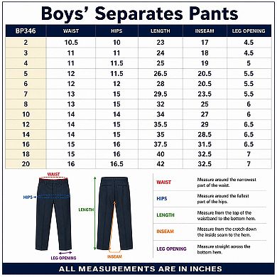 Boy's Tailored-Fit Suit Separates Pants Only, Big Boys