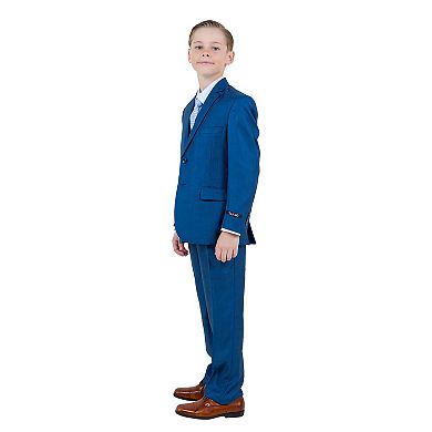 Sharkskin 5pc Suit Set w/ Dress Shirt and Tie, Toddler Boys (2T-3T)