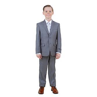 Sharkskin 5 pc Suit Set w/ Dress Shirt and Tie, Toddler Boys (2T-3T)