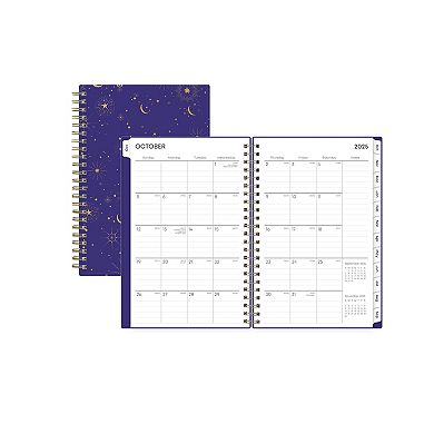 BLUE SKY Stars & Moons Weekly / Monthly Wirebound Planner