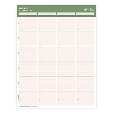 BLUE SKY 3-pc. Family Weekly Schedule, Chore Bingo & Checklist Set
