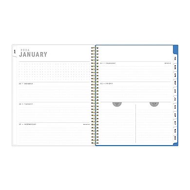 BLUE SKY Weekly & Monthly Wirebound Planner