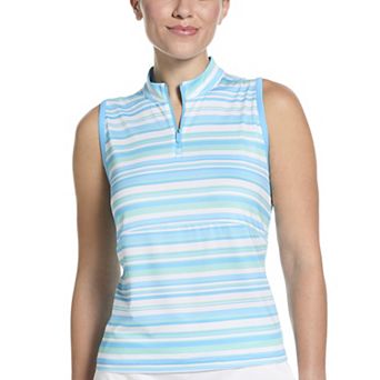 Women's Grand Slam Half-Zip Sleeveless Golf Top