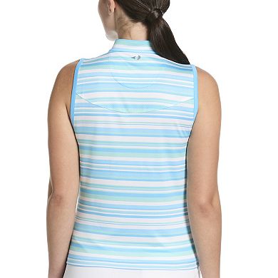 Women's Grand Slam Half-Zip Sleeveless Golf Top