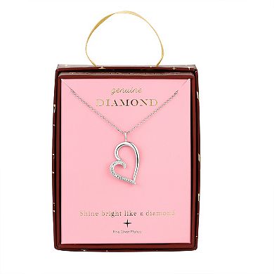 Forever Radiant Diamond Accent Heart Pendant Necklace