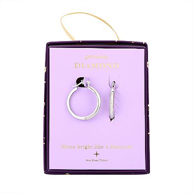 Forever Radiant Diamond Accent Swirl Hoop Earrings