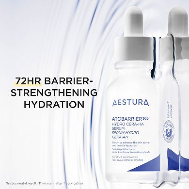 ATOBARRIER365 Hydro CERA-HA Ceramide + Hyaluronic Acid Face Serum for Skin Moisture Barrier Repair