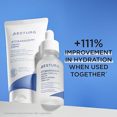 ATOBARRIER365 Hydro CERA-HA Ceramide + Hyaluronic Acid Face Serum for Skin Moisture Barrier Repair