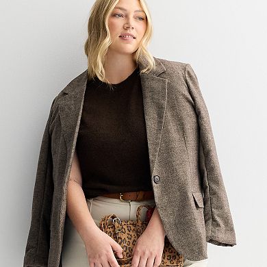 Juniors' Plus Size SO® Short Sleeve Crewneck Sweater