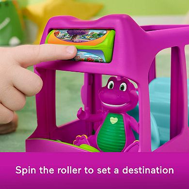 Fisher-Price Barney's World Adventure Bus Push-Along Toy with Figure 2-pc. Set