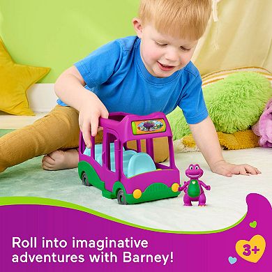 Fisher-Price Barney's World Adventure Bus Push-Along Toy with Figure 2-pc. Set