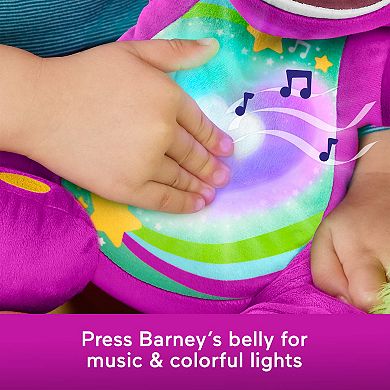 Fisher-Price Heart Glow Barney Plush Toy with Music & Lights