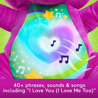 Fisher-Price Heart Glow Barney Plush Toy with Music & Lights