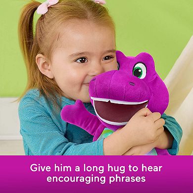 Fisher-Price Heart Glow Barney Plush Toy with Music & Lights
