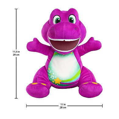 Fisher-Price Heart Glow Barney Plush Toy with Music & Lights