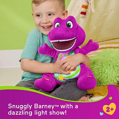 Fisher-Price Heart Glow Barney Plush Toy with Music & Lights