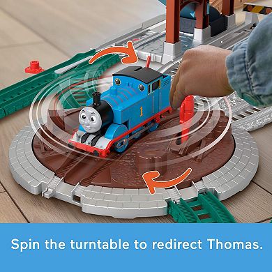 Fisher-Price Thomas & Friends Load & Launch Barrel Delivery Motorized Train Set