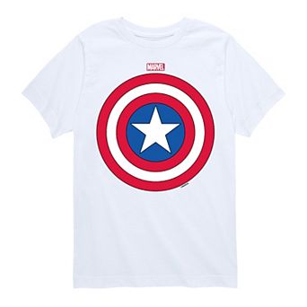 Boys 8-20 Marvel Captain America Shield Short Sleeve Graphic Tee