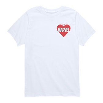 Boys 8-20 Marvel Heart Logo Short Sleeve Graphic Tee