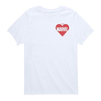 Boys 8-20 Marvel Heart Logo Short Sleeve Graphic Tee
