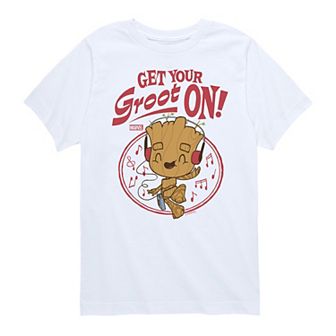 Boys 8-20 Marvel Guardians Of The Galaxy Get Your Groot On Short Sleeve Graphic Tee