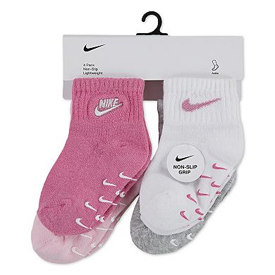 Baby & Toddler Nike 4-Pack Logo Gripper Socks