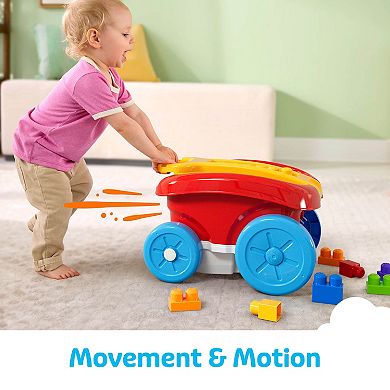 Mega Bloks First Builders Block Scooping Wagon with Storage - 20-pc. Building Set