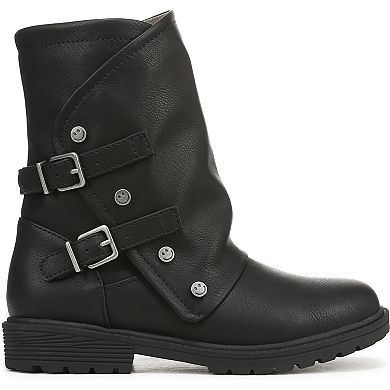 Blowfish Malibu Rylee-K Girls' Faux Leather Zip Tall Boots