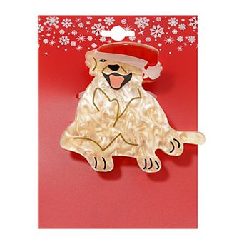 Santa Dog Claw Clip