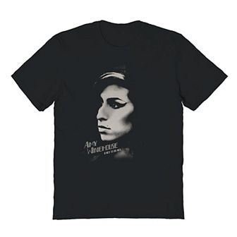 Men's Amy Winehouse Black Graphic Tee
