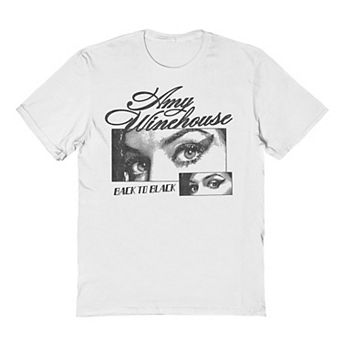 Men's Amy Winehouse White Graphic Tee