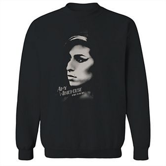 Men's Amy Winehouse Head Graphic Crewneck Sweater