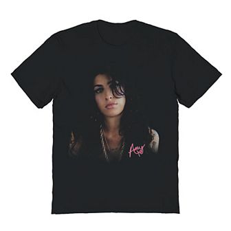 Men's Amy Winehouse Portrait Graphic Tee