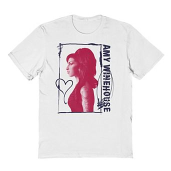 Men's Amy Winehouse Heart Graphic Tee