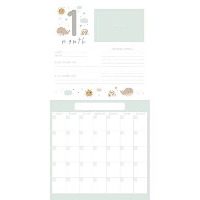 Baby's First Year Undated 12 Month Scrapbook Memory Calendar