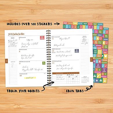 Organic Tapestry Academic July 2025 - June 2026 Weekly Planner