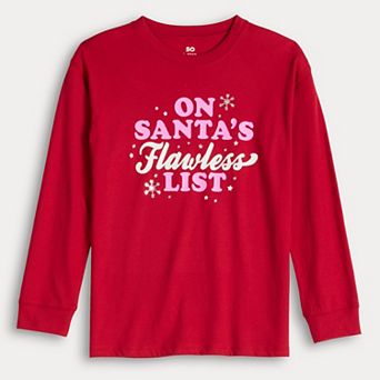 Girls 7-20 SO® Long Sleeve Oversized Graphic Tee