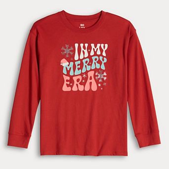 Girls 7-20 SO® Long Sleeve Oversized Graphic Tee