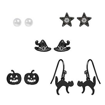LC Lauren Conrad Halloween Icons 5-Pair Earrings Set