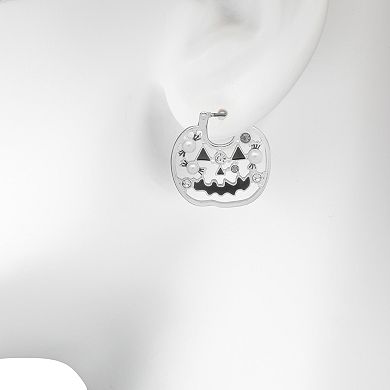LC Lauren Conrad Jack-O-Lantern Hoop Earrings